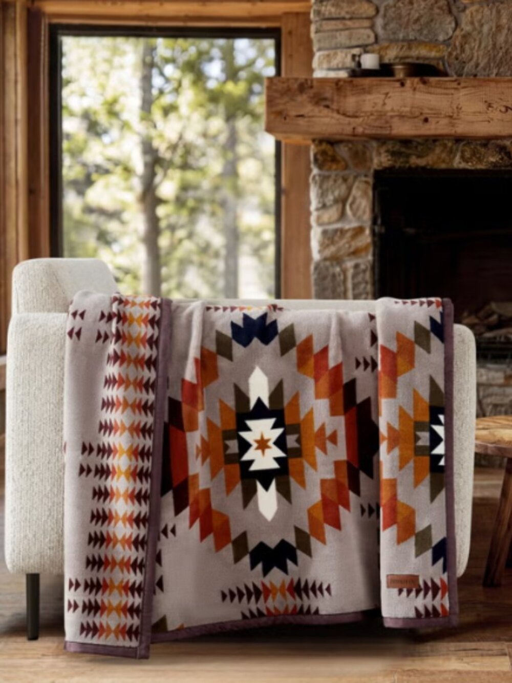 Pendleton Reversible Plush Throw Blanket - Sonoran Dusk - 50" x 70"